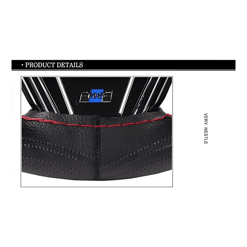 FUNDA CUBRE VOLANTE COSIDO ANTIRRESBALANTE AUTO UNIVERSAL - 1