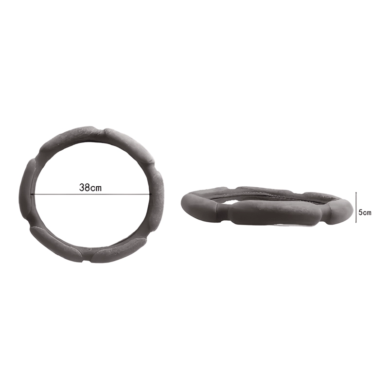 FUNDA CUBRE VOLANTE AUTO ANTIDESLIZANTE TRANSPIRABLE TELA - 2