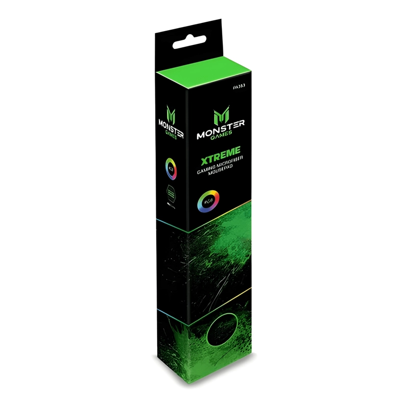 PAD MOUSE RGB MONSTER XTREME XL 80CM X 30CM NEGRO - 3