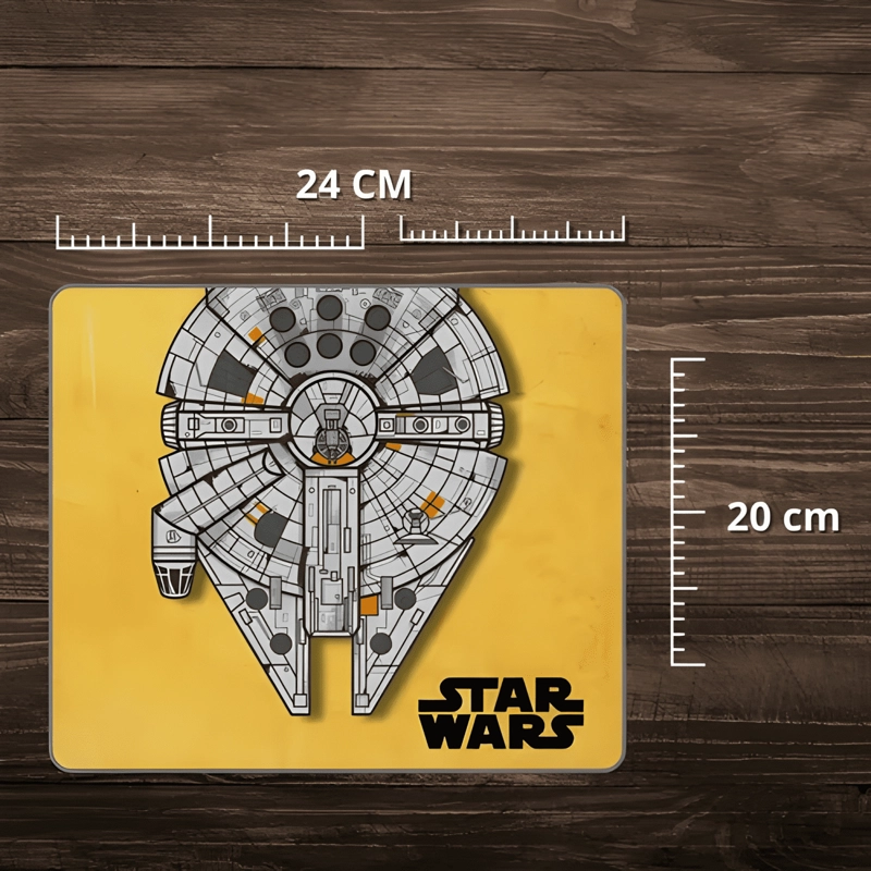 MOUSE PAD STAR WARS MILLENNIUM FALCON 24X20CM GRAN DISEÑO - 3