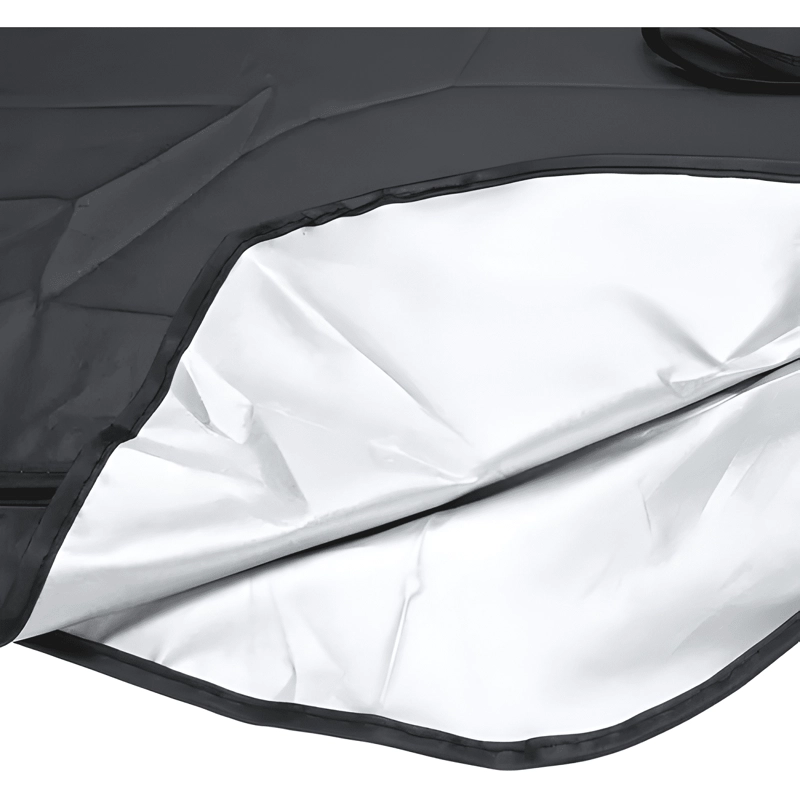 CUBRE PARABRISAS AUTO, PARASOL CON PROTECCION UV COMPACTABLE - 4