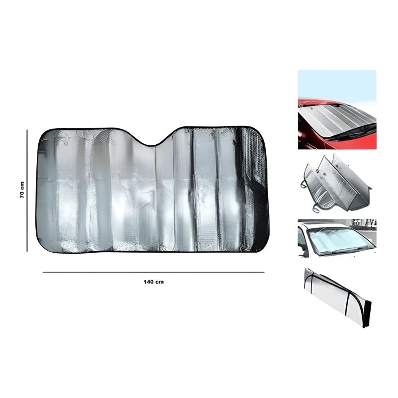 CORTINA PARASOL PARABRISAS AUTO - CAMIONETA - 70X140 CM - 1