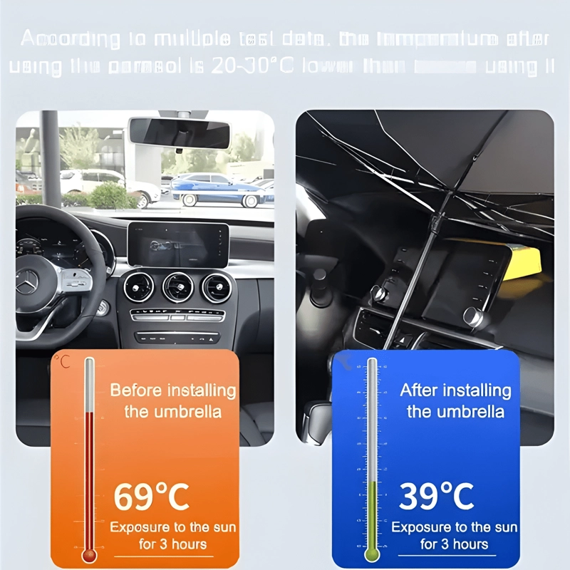 PARABRISAS AUTO SOMBRILLA PARA AUTO QUITASOL PARASOL PRO - 4