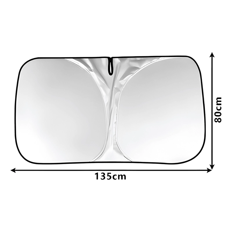 PARASOL PARABRISAS PLEGABLE PREVENIR SOLAR AUTO SUV PREMIUM - 1