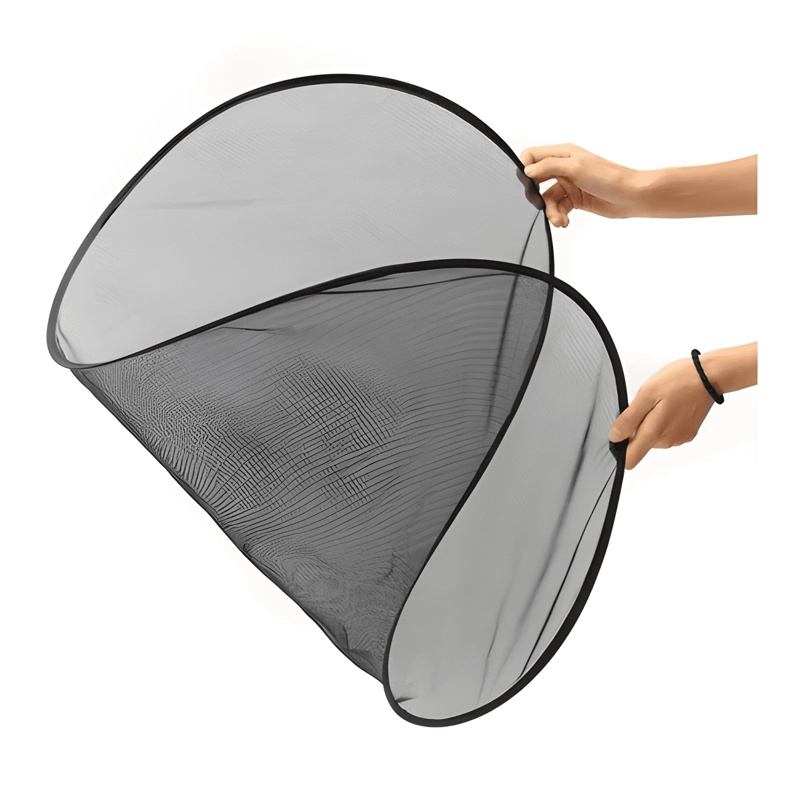PARASOL TAPA PROTECTOR CORTINA SOLAR TRASERA VENTOSAS AUTO - 3