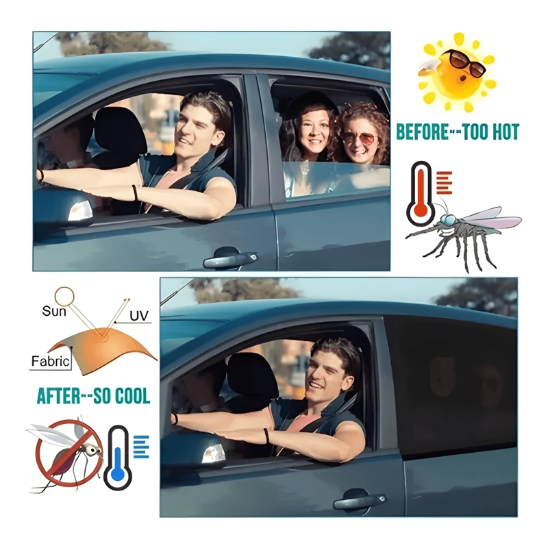 4 LATERAL VENTANA CUBRE SOL AUTOMOTIV CORTAINS PARASOL COCHE - 1
