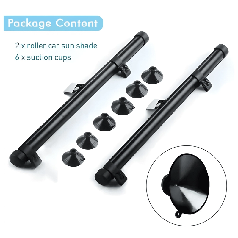 QUITASOL RETRACTIL PARASOL ENROLLABLE DE VENTANA PARA AUTO - 4