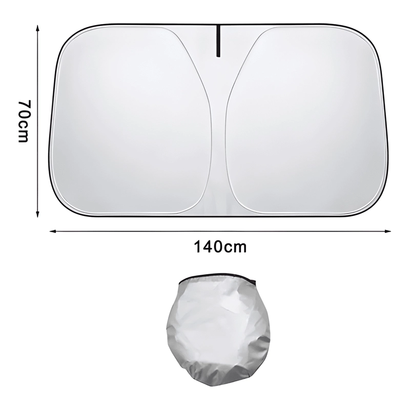 PARASOL PARA PARABRISAS PLEGABLE PREVENIR SOLAR COCHES PLUS - 1
