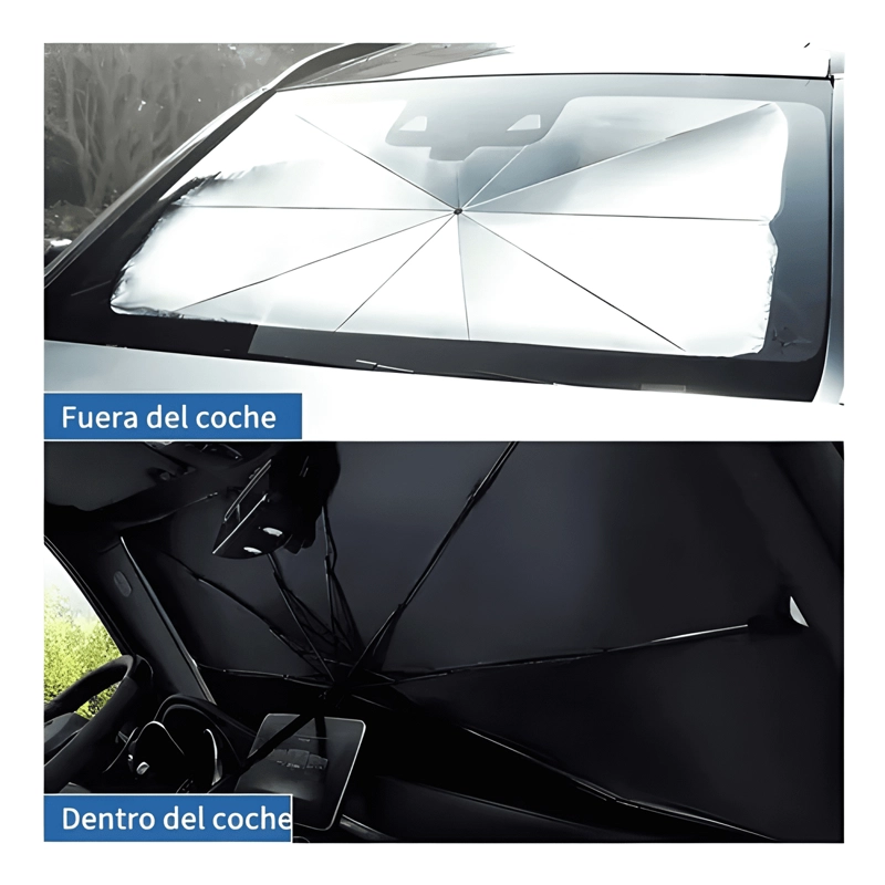 QUITASOL PARASOL PARABRISAS DE AUTO TIPO SOMBRILLA CUBRE MAX - 3