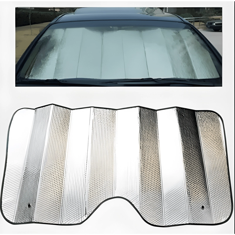 PROTECTOR SOLAR PARABRISA SOMBRILLA TAPA SOL AUTO 142X70 CM - 1