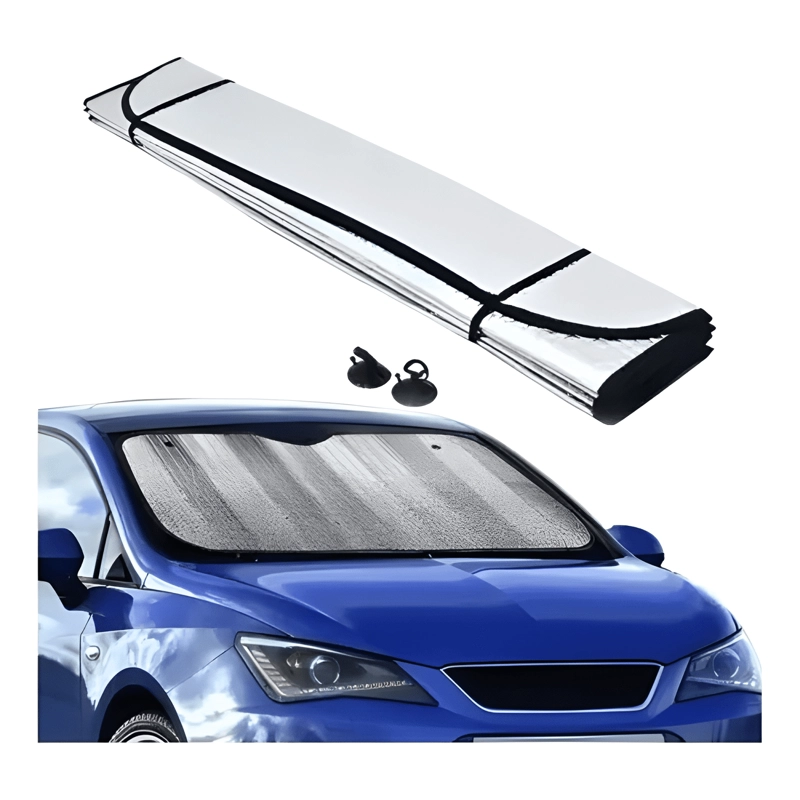 PARASOL TAPASOL DE AUTO CAMION PARABRISA METALIZADO 140X70 - 3