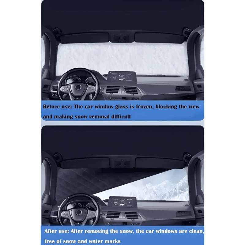 FUNDA PROTECTORA SOL Y NIEVE CUBREPARABRISAS PARA AUTOMOVIL - 4