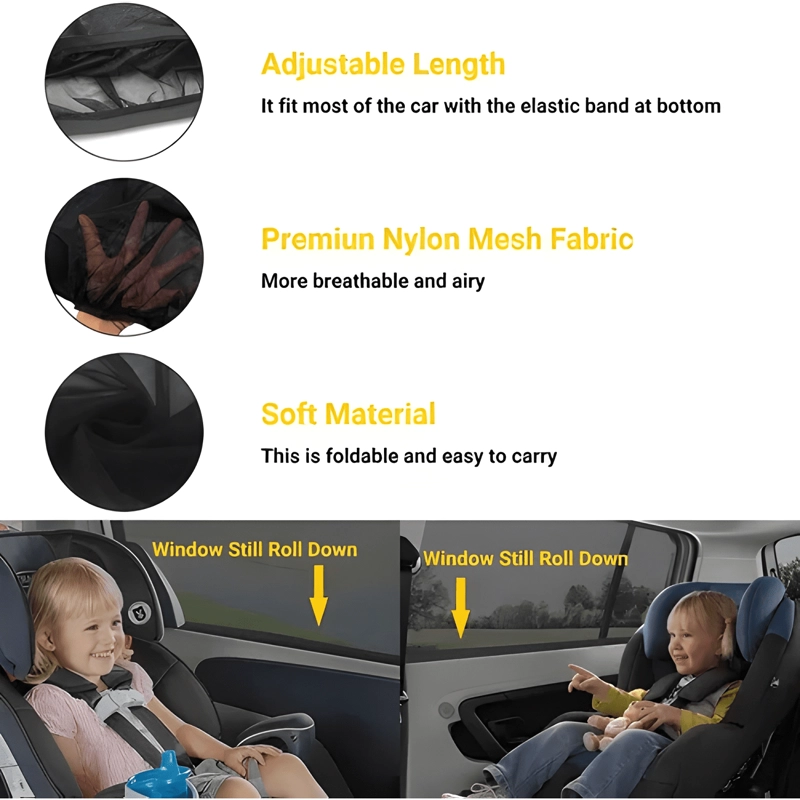 MALLA VENTANA AUTO TAPA SOL PROTECTOR DE VENTANA AUTO - 1