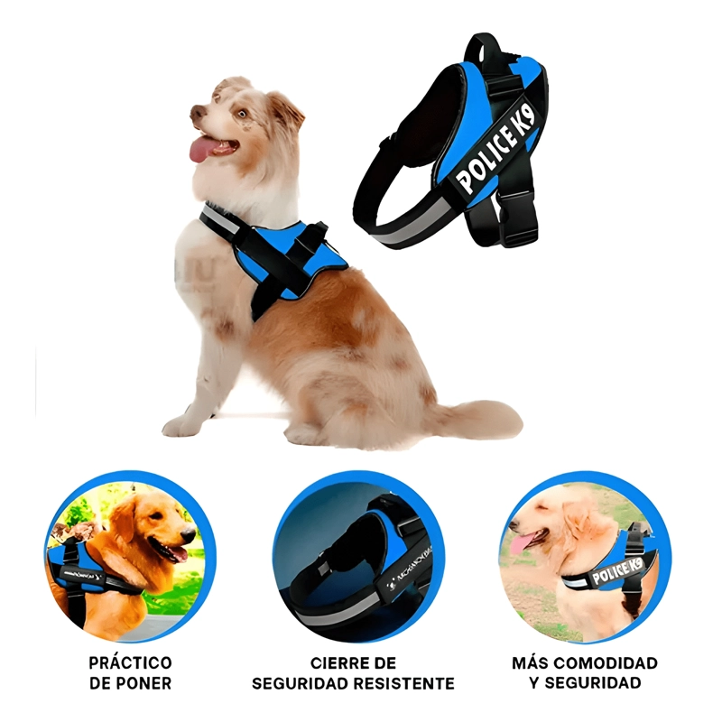 ARNE S POLICE K9 REFORZADO PREMIUM PARA PERROS MASCOTAS - 4