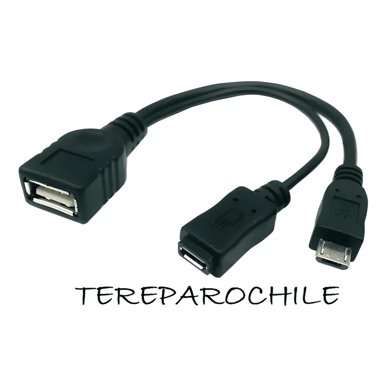 GENÉRICO ADAPTADOR MICRO USB OTG PUERTO DE ALIMENTACION MACHO HEMBRA