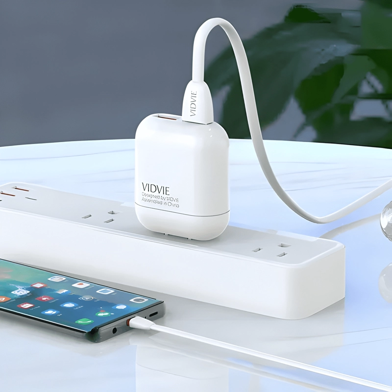 GENÉRICO CABLE MICRO USB VIDVIE 1M CARGA RAPIDA 2.1A BLANCO