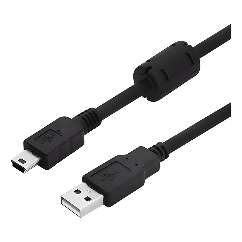 CABLE USB MINI-USB SEISA 1.5M CONECTA PS3 PSP CARGA NEGRO - 2