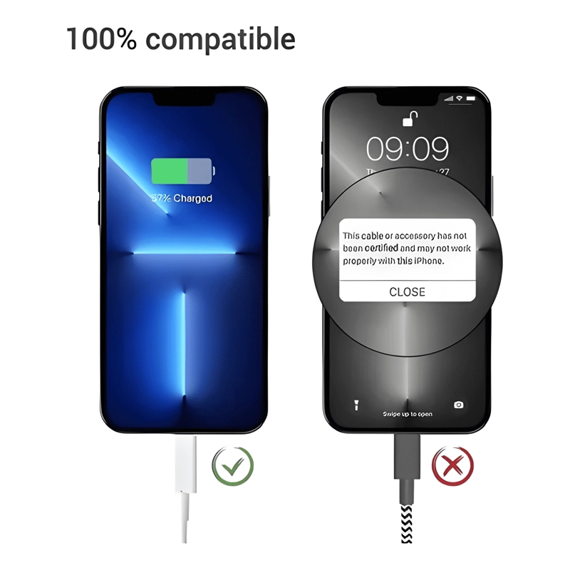 CABLE USB PARA IPHONE (TODOS LOS MODELOS) 1MT #2 - 3