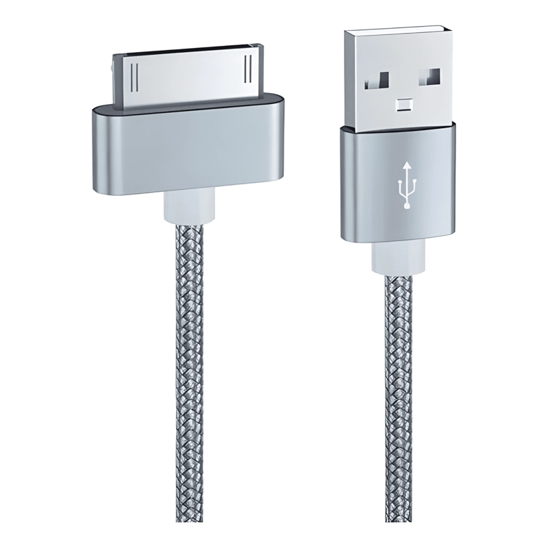 CABLE COMPATIBLE CON IPHONE 4S 4 IPAD 1 2 3 IPOD TRENSADO - 2