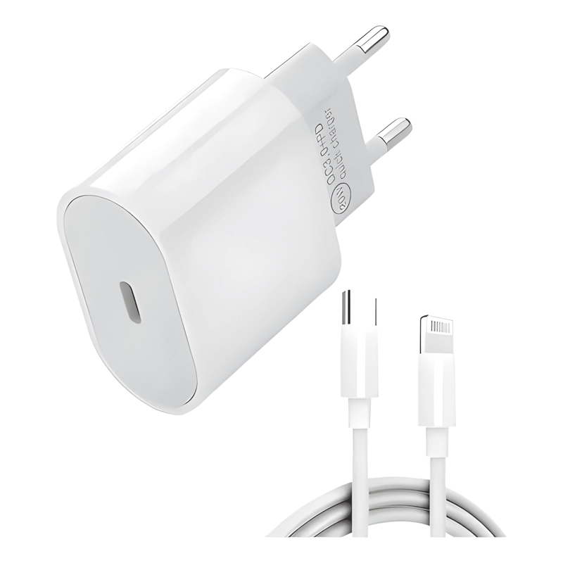CABLE DE CARGA USB-C 1 METRO PARA IPHONE 11/12/13/14 BLANCO - 3