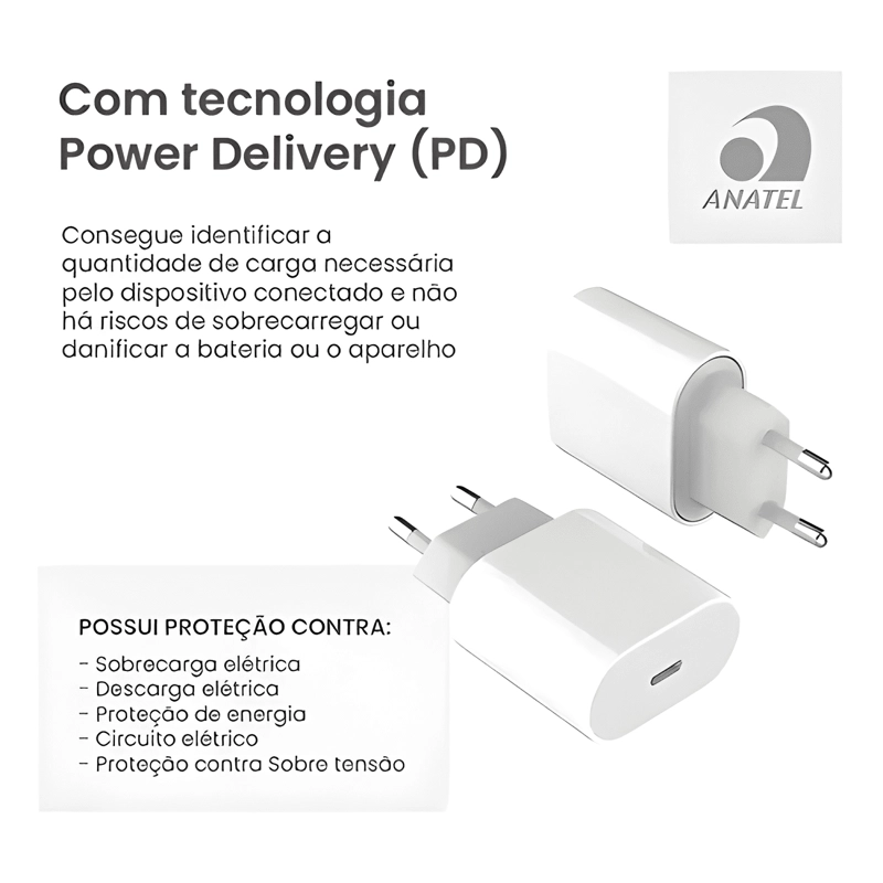 CABLE DE CARGA USB-C 1 METRO PARA IPHONE 11/12/13/14 BLANCO - 4