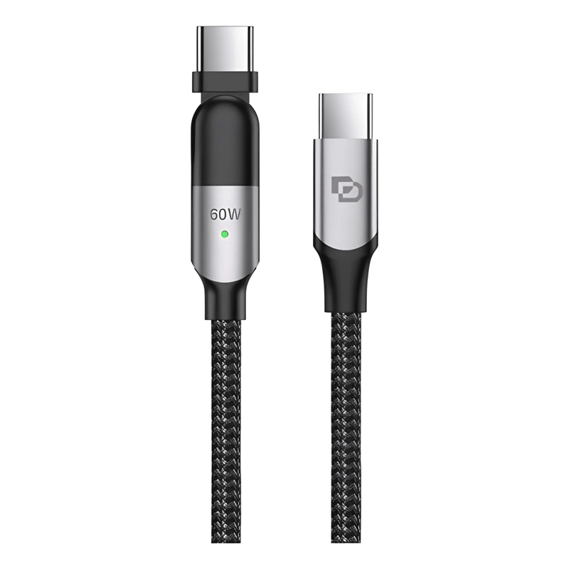 CABLE GIRATORIO USB-C A USB-C 60W DE 2M RUGGED DUSTED - 1