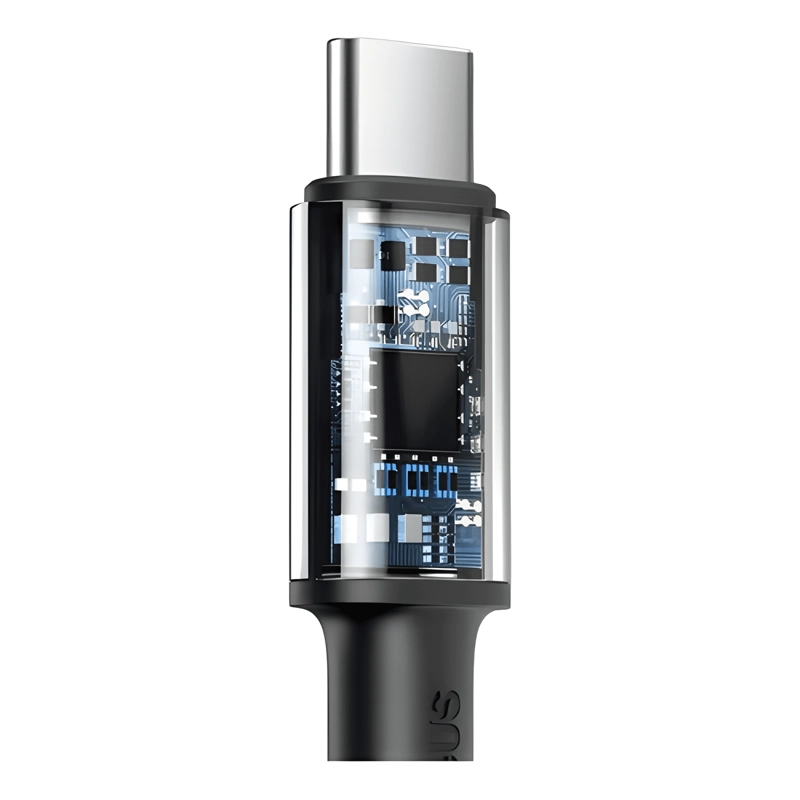 CABLE USB-C A USB-C REFORZADO - 100W CARGA RAPIDA 1M NEGRO - 2