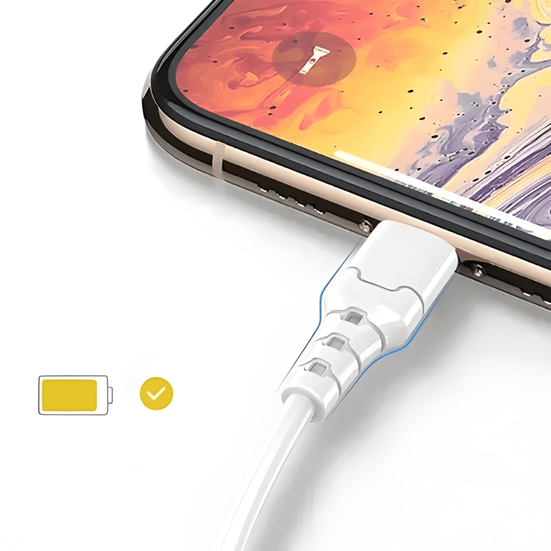 CABLE CARGA RAPIDA 3.0A ASPOR A101 COMPATIBLE CON LIGHTNING - 3