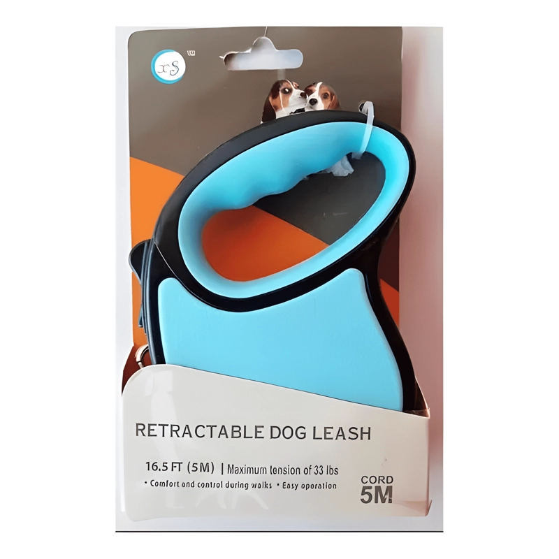 CORREA AUTOMATICA RETRACTIL PARA PERRO MASCOTAS - 5 METROS - 1