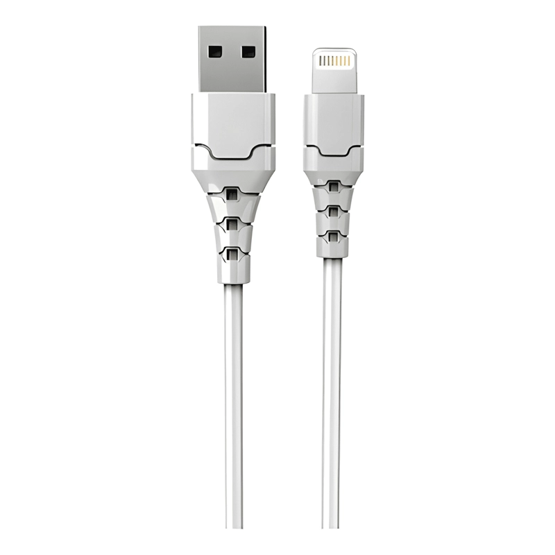 CABLE LIGHTNING ASPOR A101 1M CARGA RAPIDA IPHONE USB BLANCO - 2