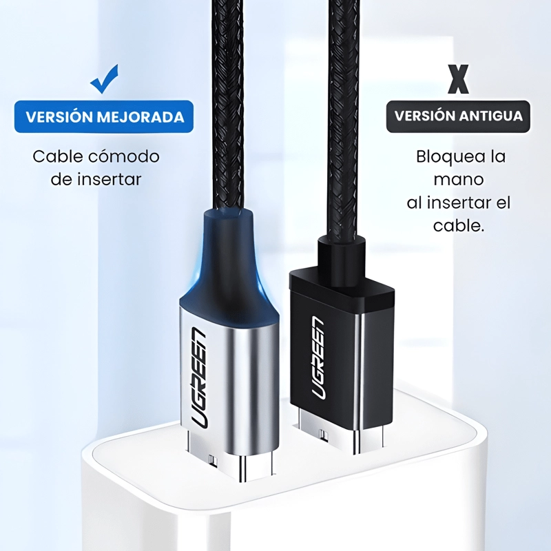 CABLE USB 2.0 2M 60128 CON ENTRADA USB A SALIDA USB C NEGRO - 4