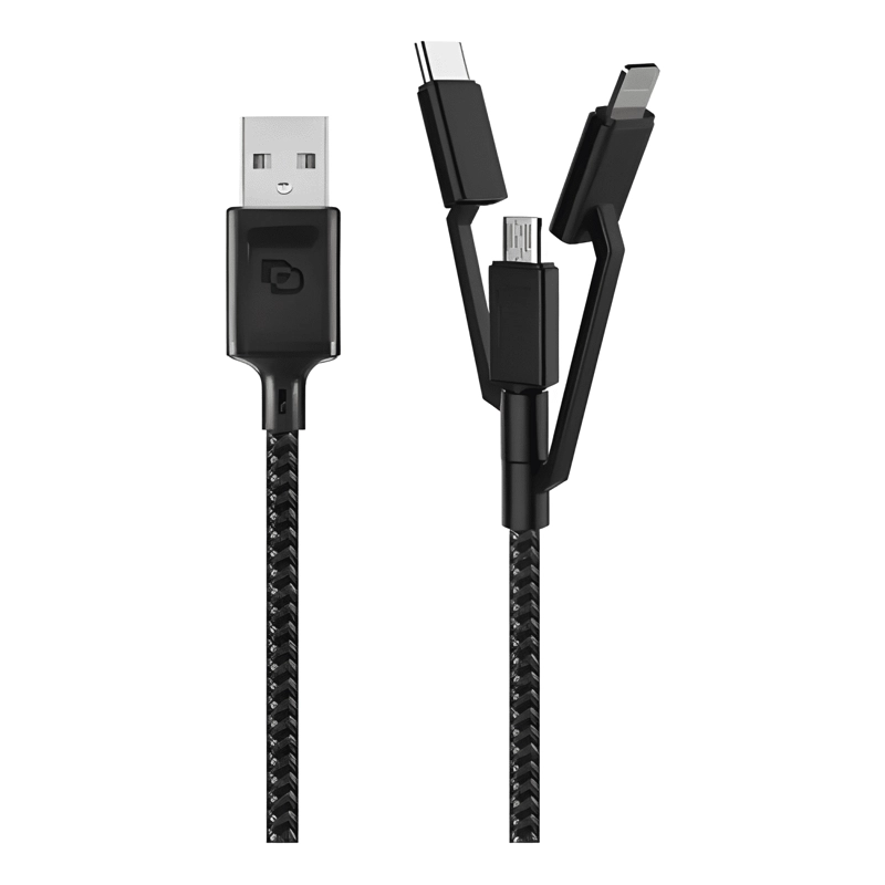 GENÉRICO CABLE DE CARGA 3 EN 1 A USB-A DUSTED