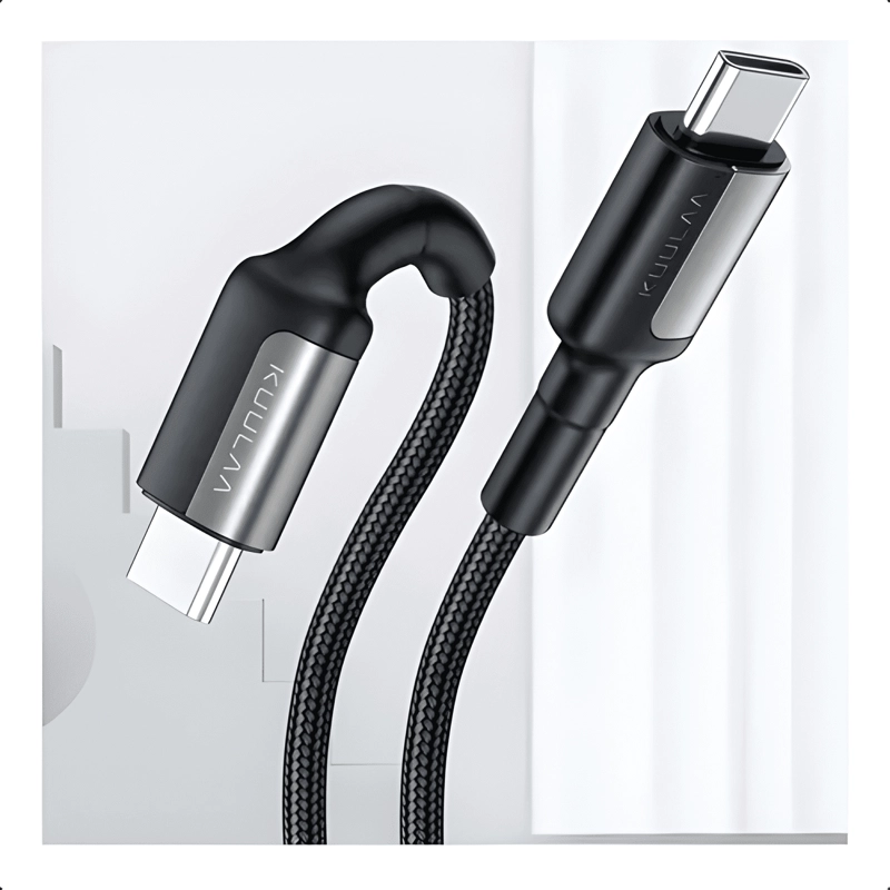 CABLE USB TIPO C - C CARGA RAPIDA 65W LARGO 1 METRO - 4
