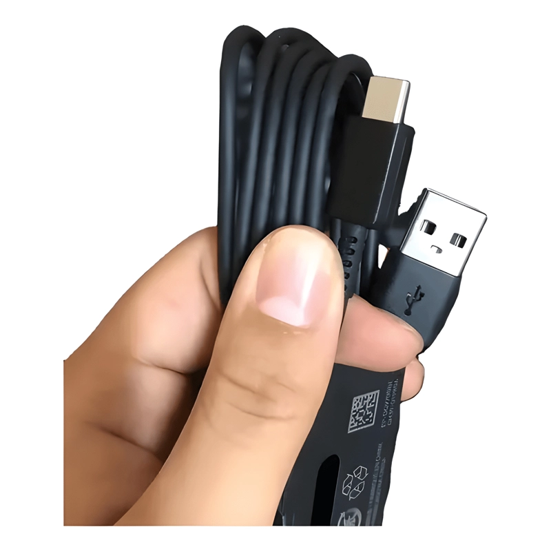 CABLE USB 2 METROS TIPO C CARGA RAPIDA 3.1 NEGRO - 1