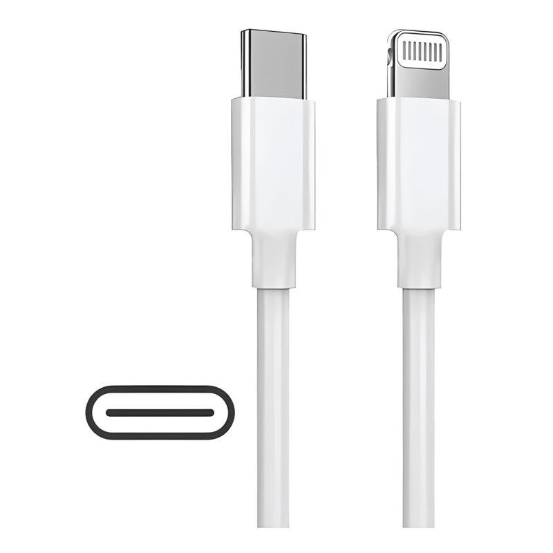 GENÉRICO CABLE PARA IPHONE CARGA TURBO TIPO C A LIGHTNING 1 METRO