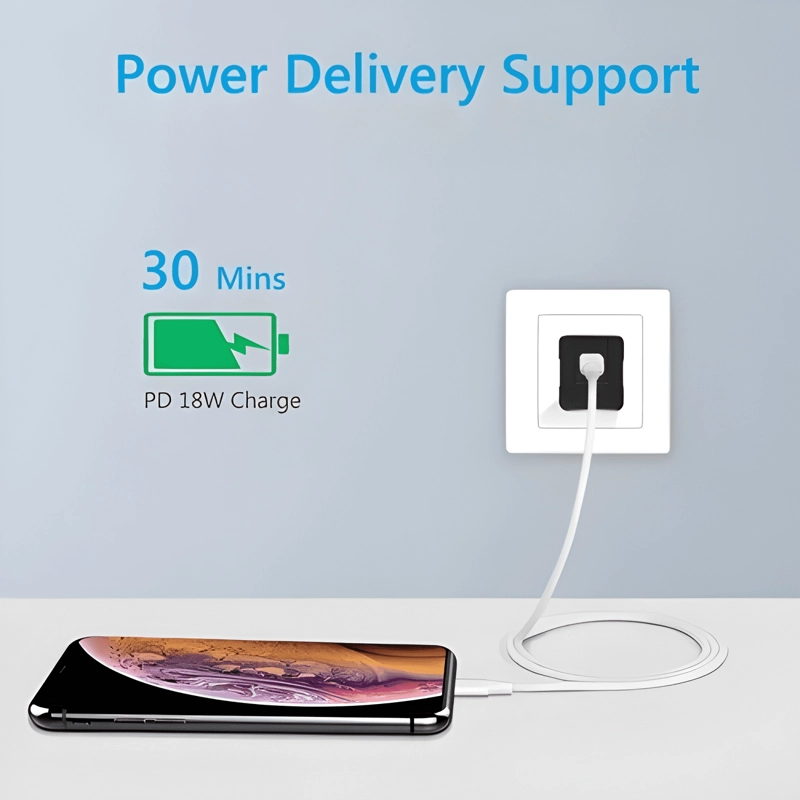 CABLE USB C A LIGHTNING PARA IPHONE IPAD 1M - 4