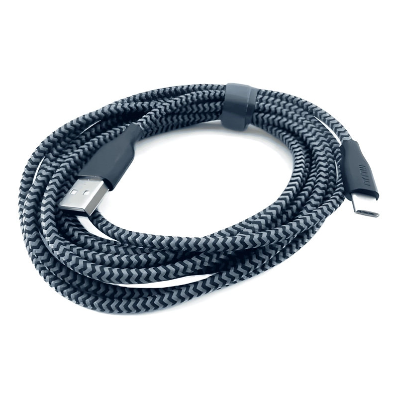 CABLE USB TIPO C LARGO 3MTS CELULAR RESISTENTE REFORZADO - 3