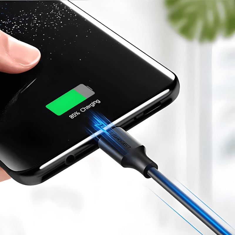 GENÉRICO CABLE CARGADOR USB A A USB TIPO C QUICK CHARGE DE 1M