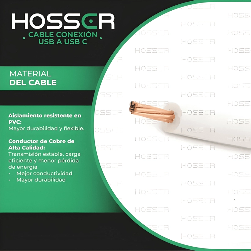 CABLE CONEXION USB TO USB C 5 METROS BLANCO - 2