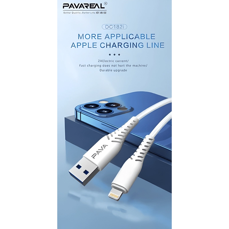 GENÉRICO CABLE CARGADOR PARA IPHONE 100 CM 2 A CARGA RAPIDA