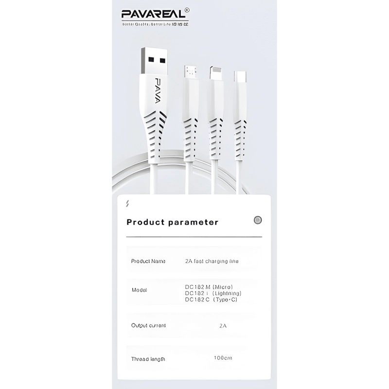CABLE CARGADOR PARA IPHONE 100 CM 2 A CARGA RAPIDA - 2