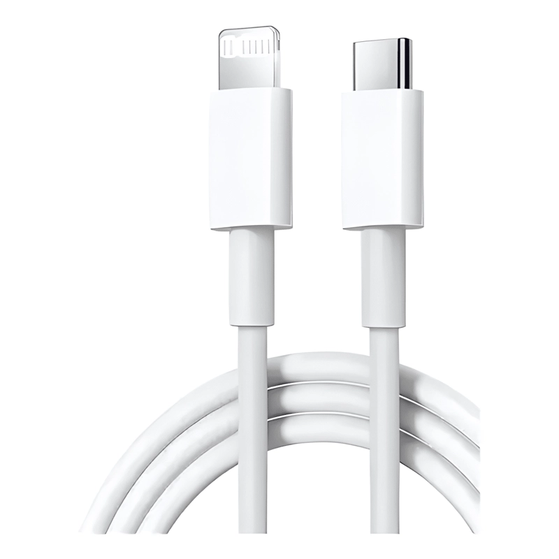CABLE USB C CARGA RAPIDA PARA IPHONE 11 12 13 14 1M BLANCO - 1