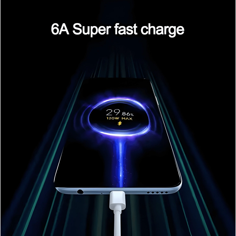 GENÉRICO CABLE TURBO CHARGE 120 W CARGA RAPIDA 6 A HYPERCHARGE / MI