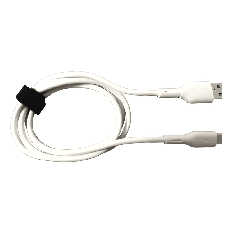 CABLE DE CARGA RAPIDA USB TIPO C, 1 METRO BLANCO - 3