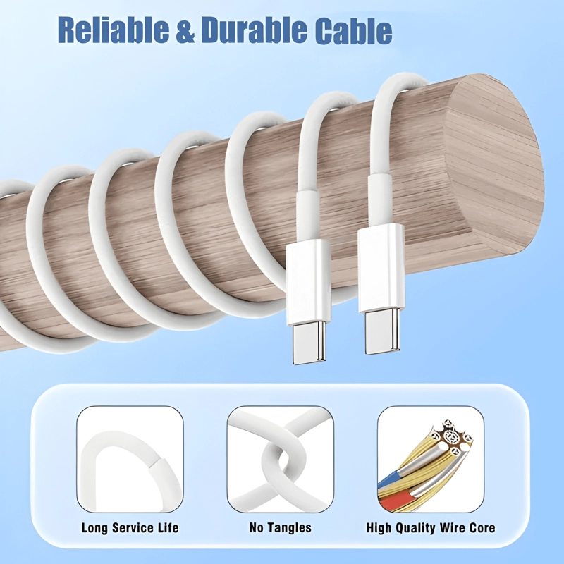 2M CABLE TIPO C PARA IPHONE CARGA RAPIDA 60W - 3