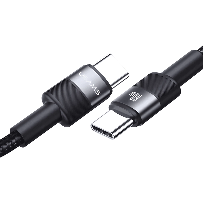 GENÉRICO CABLE USB TIPO C A USB C 60W PARA IPHONE 15 16 17 NEGRO