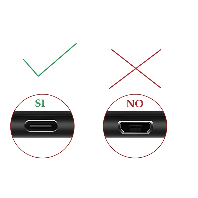 CABLE CORTO USB A TIPO-C 90º L 25CM CARGA RAPIDA Y DATOS QC - 1