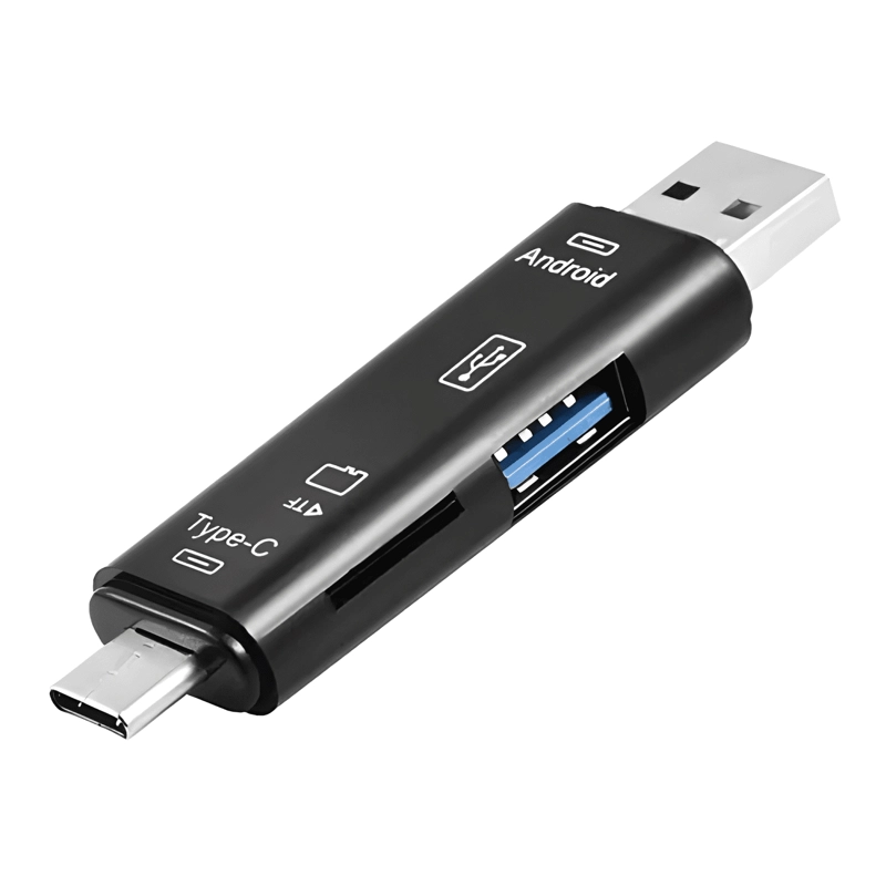 MULTILECTOR USB MICROSD A USB C MICROSD LLAVERO ANDROID PC - 1
