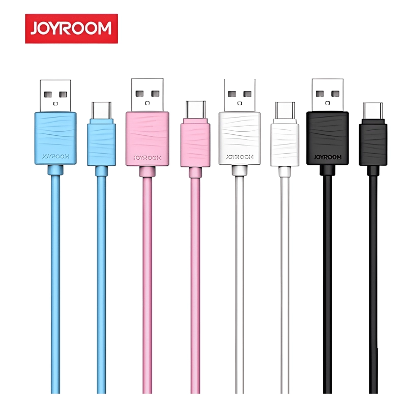 GENÉRICO CABLE TIPO C CARGA RAPIDA 1 METRO JOYROOM JR-S118 CELESTE