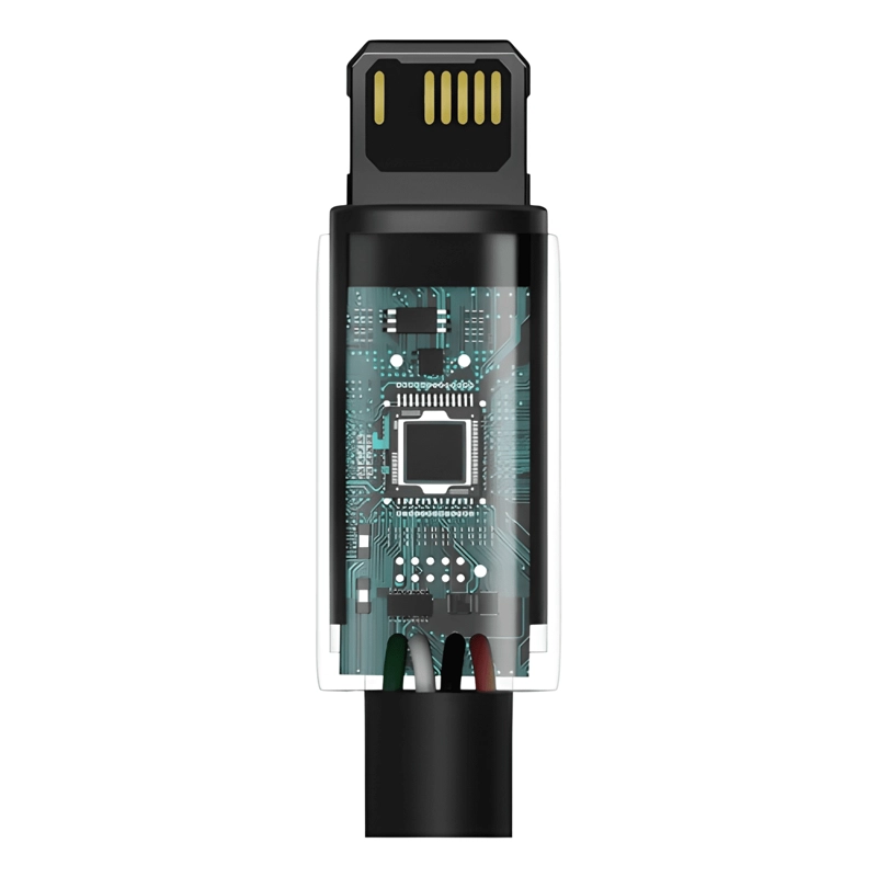 CABLE TUNGSTENO USB-A / LIGHTNING CARGA RAPIDA 1 NEGRO - 3